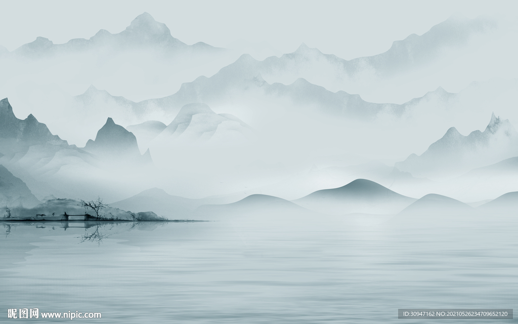 别墅最新简约山水 TIF分层