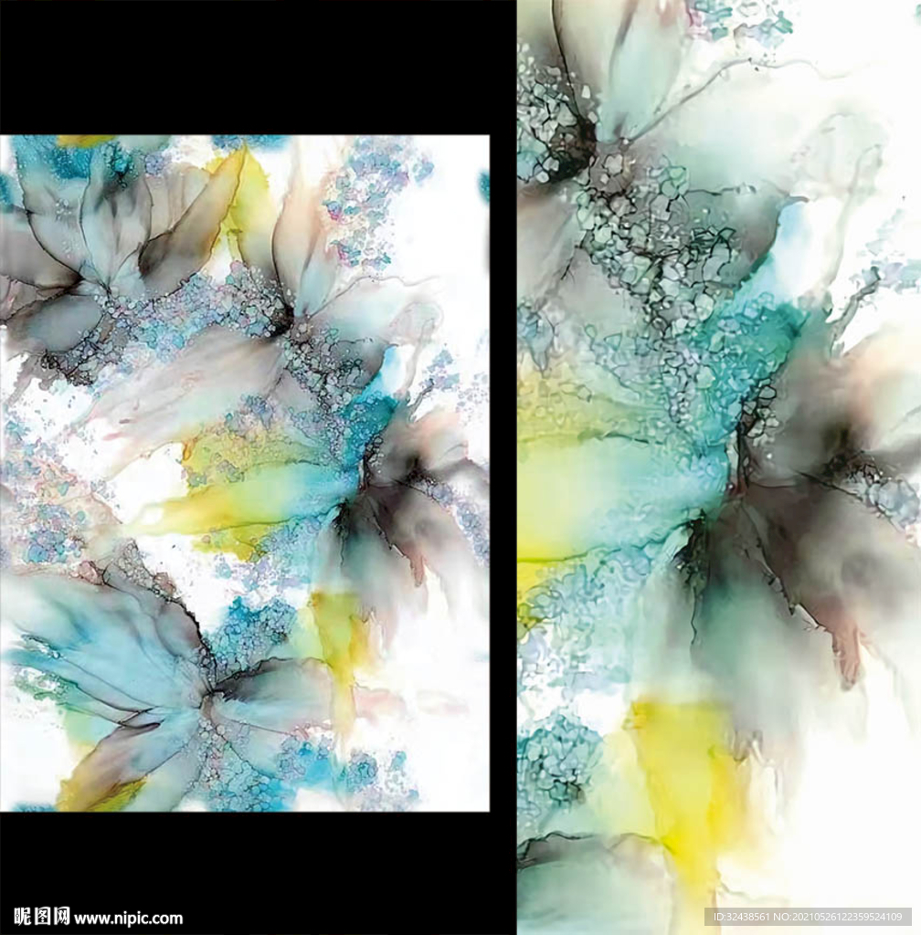 水墨 扎染 抽象