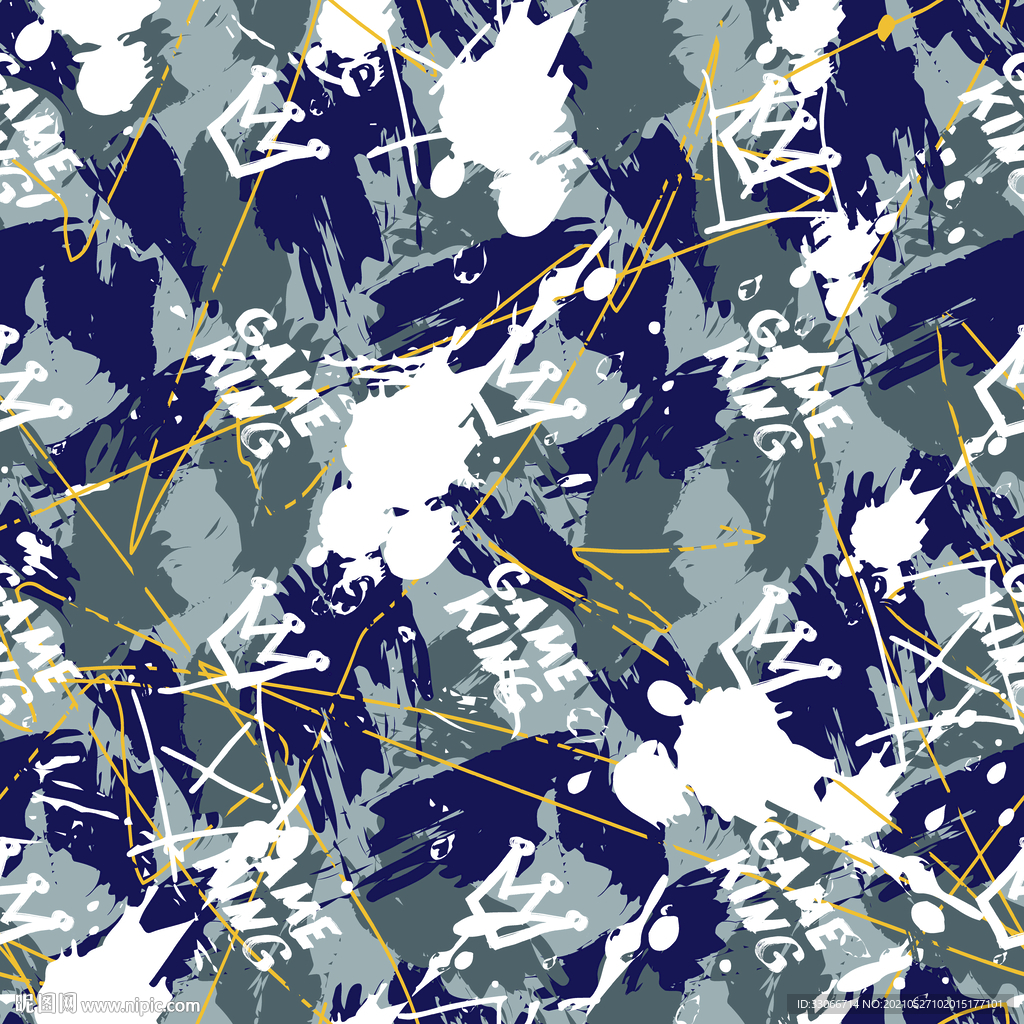 线条 迷彩 字母