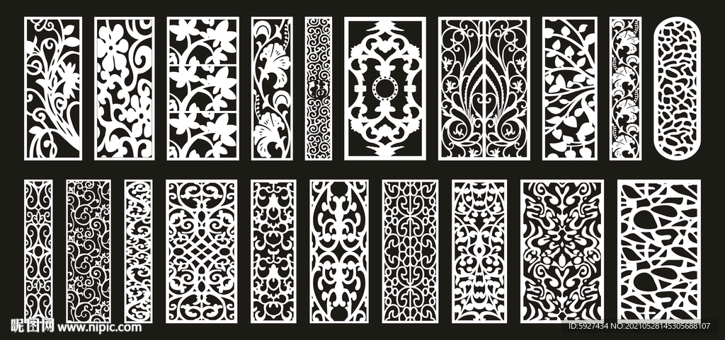 欧式镂空隔断雕花