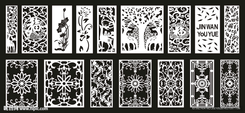 欧式镂空隔断雕花