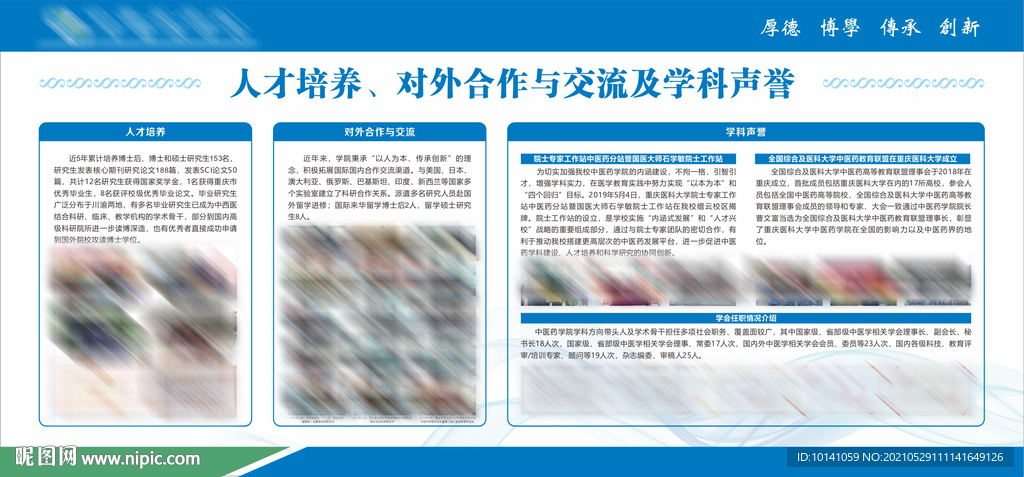 中医药学院展板