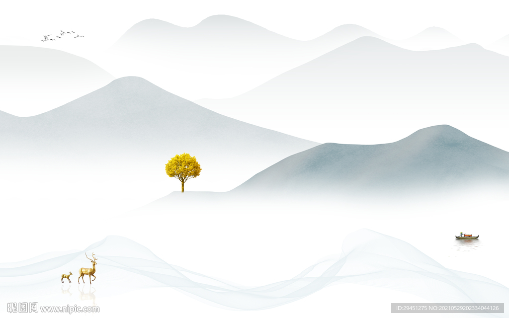 最新 客厅新无框画 tif分层