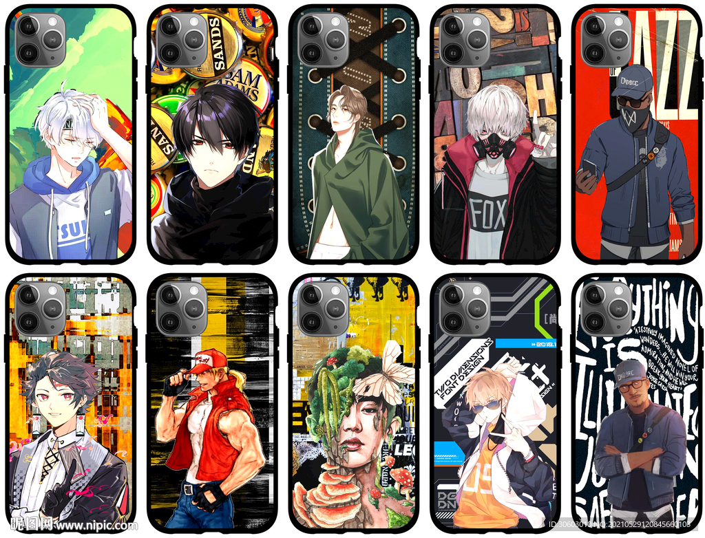 潮男 潮女 卡通 手机壳 