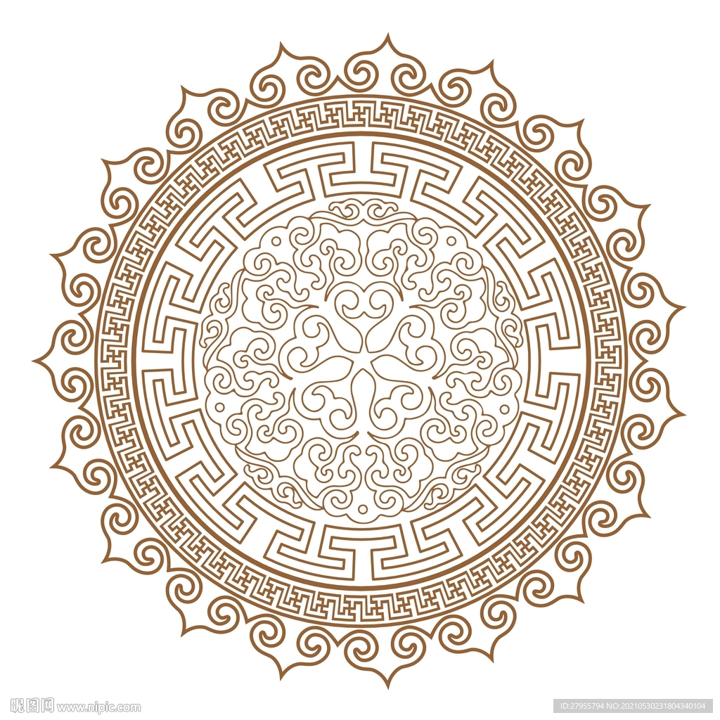 传统文化图案矢量