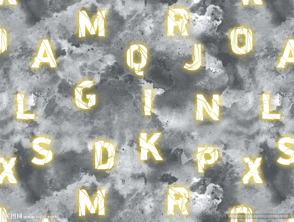 过渡字母迷彩 分层