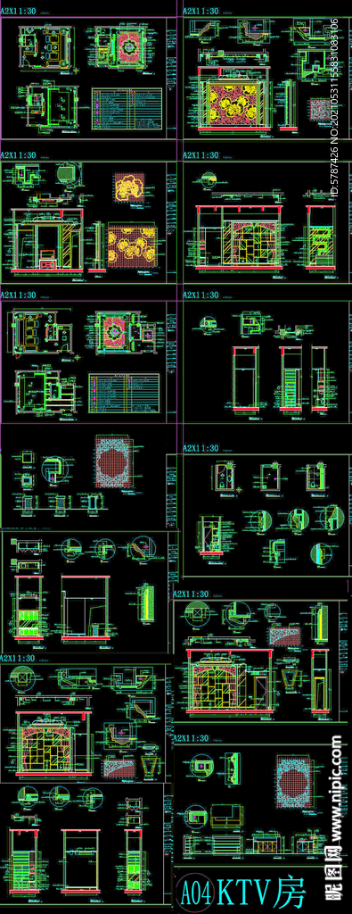 酒吧会所装饰图纸