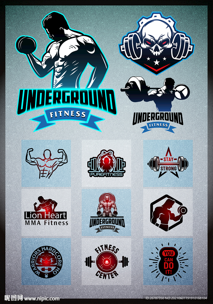 矢量健身运动文化系列