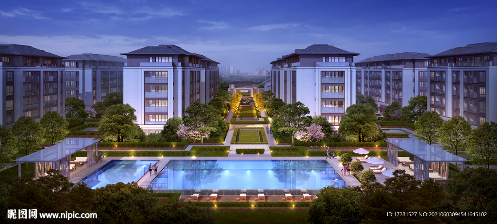 洋房景观效果图