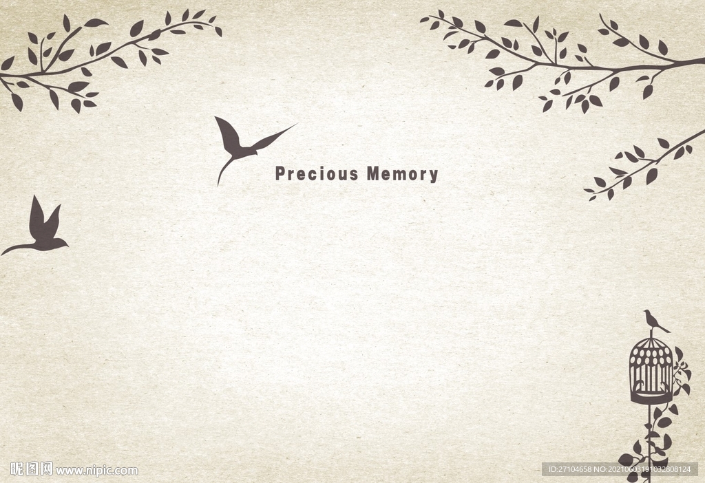 小清新树叶背景墙