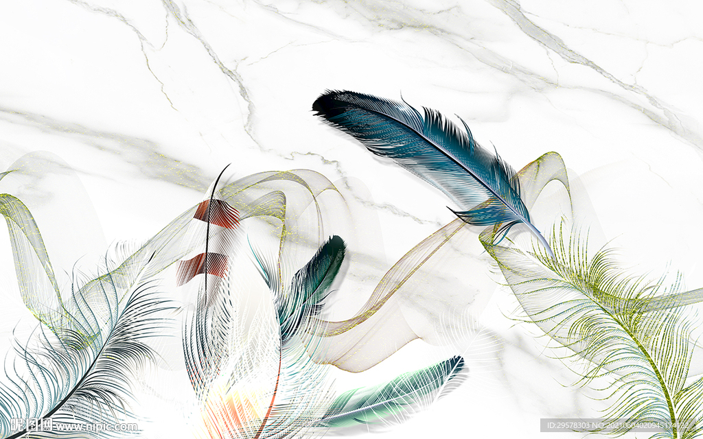 爵士白新款背景墙 tif分层