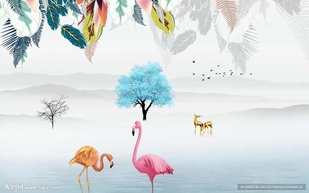 新高端高档装饰画 tif分层