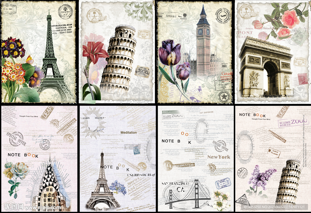 本本封面 装饰画