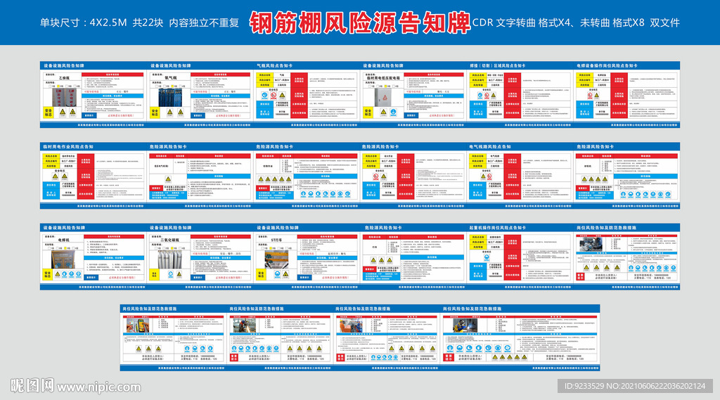 钢筋棚风险源告知牌