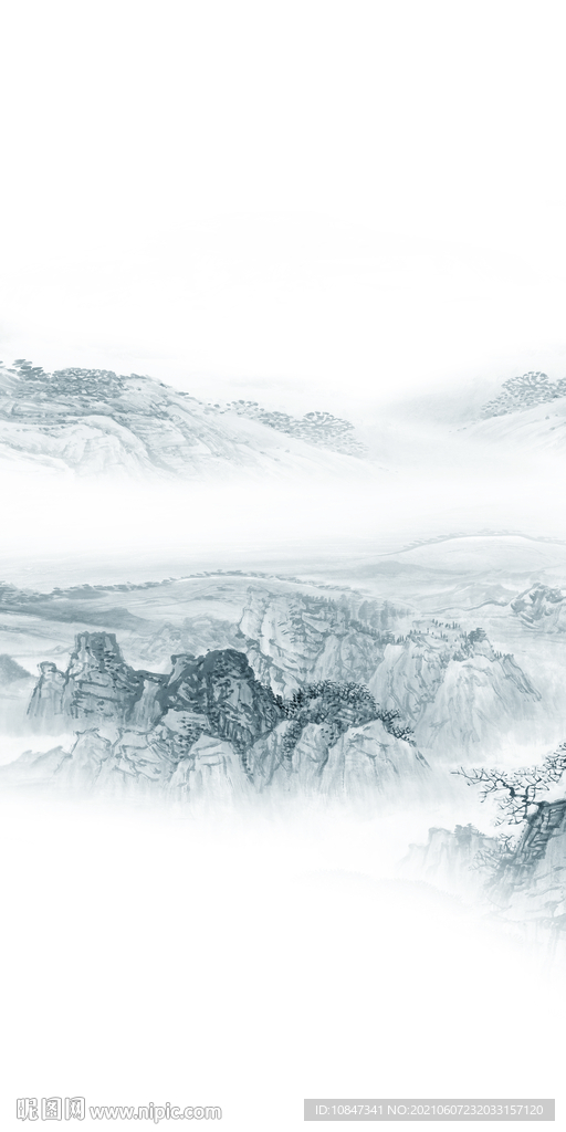 爆款玄关山水画 TIF分层图