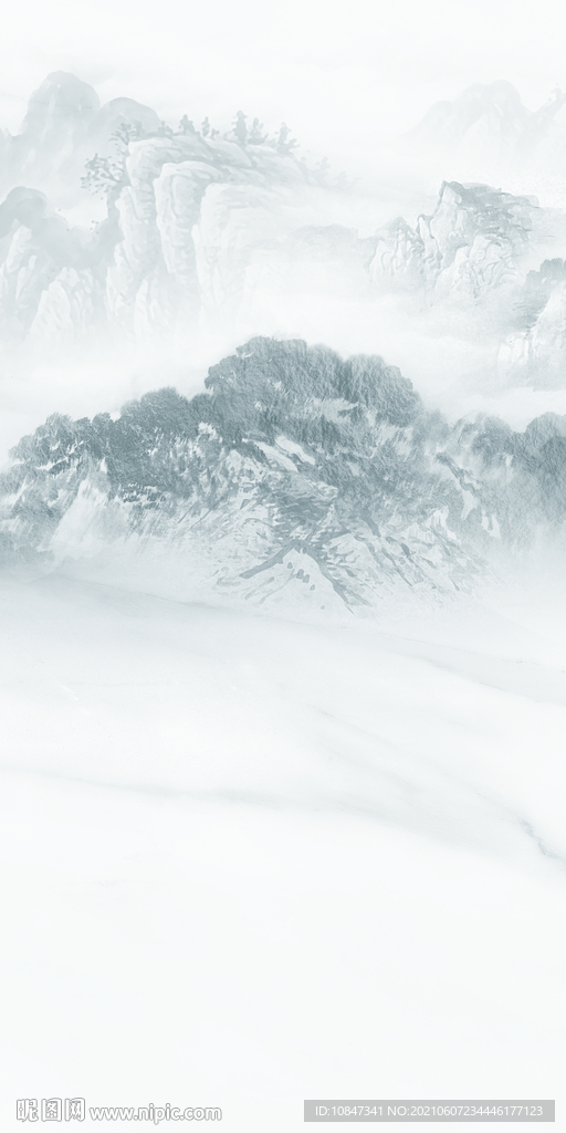 高清 山水唯美玄关 TIF分层