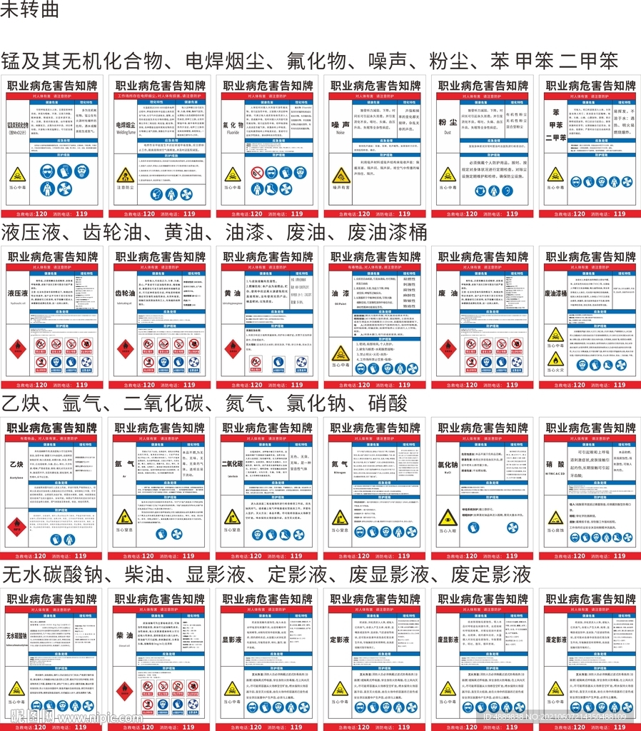 职业病危害告知牌