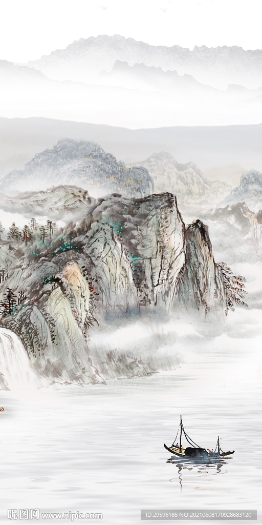 大气 玄关高清框画 tif分层