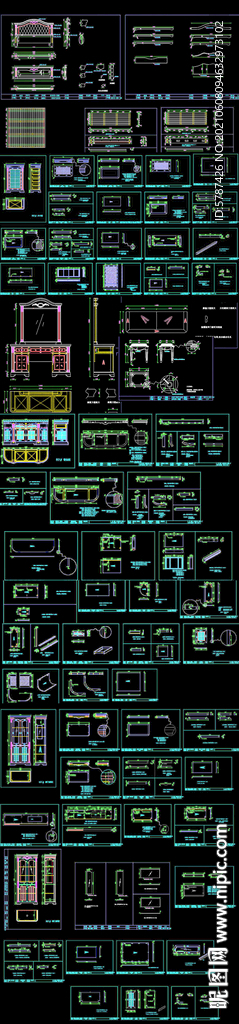 CAD家具立面素材图