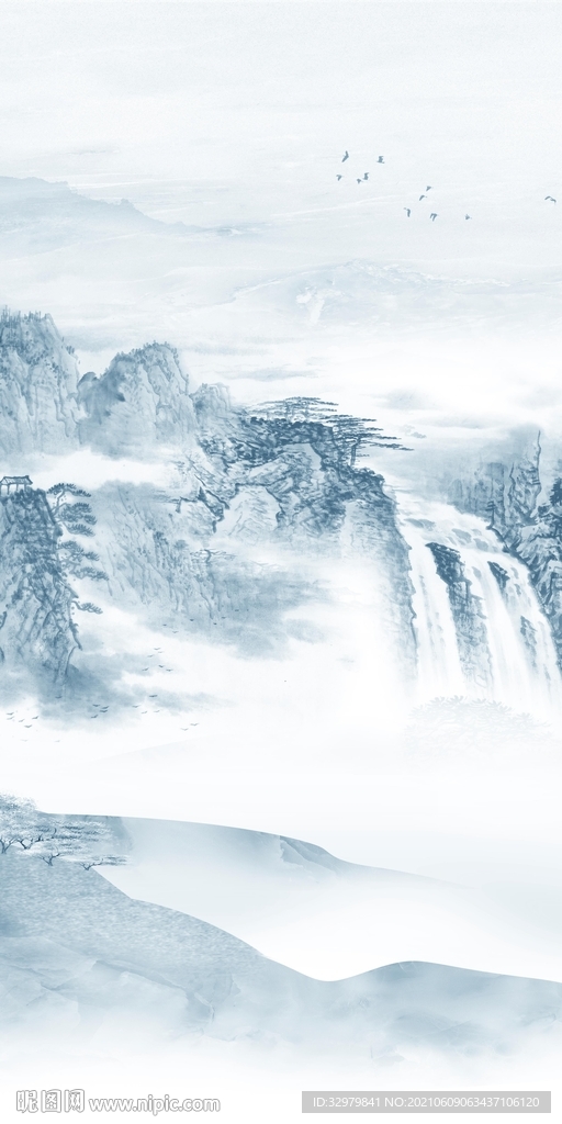 人气风景玄关山水 TIF分层