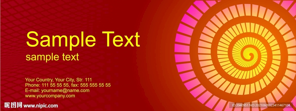 卡片赠券票样会员卡模版 