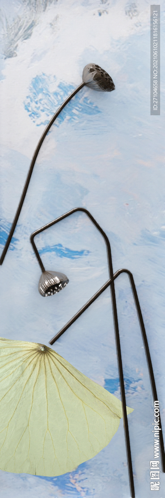 中式荷花装饰画