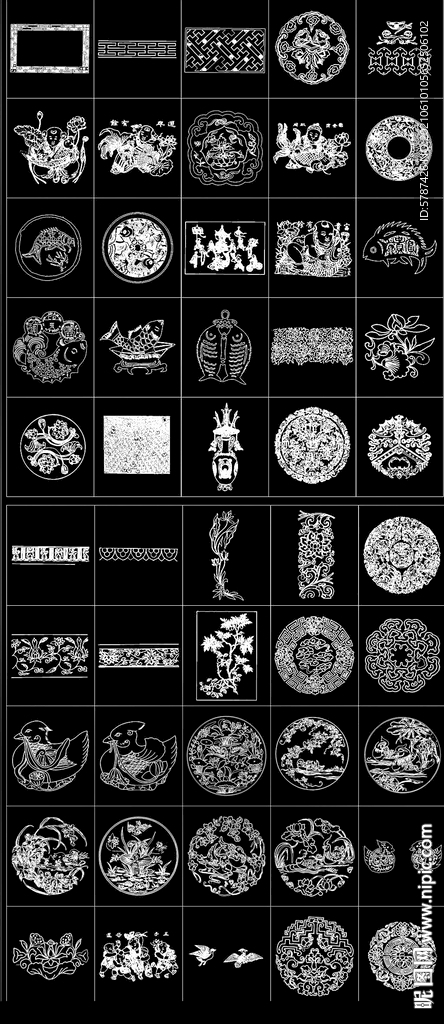 CAD中式吉祥图案