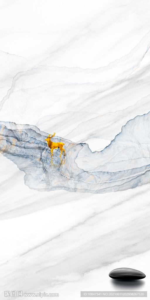 高清 玄关无框画 TIF分层图