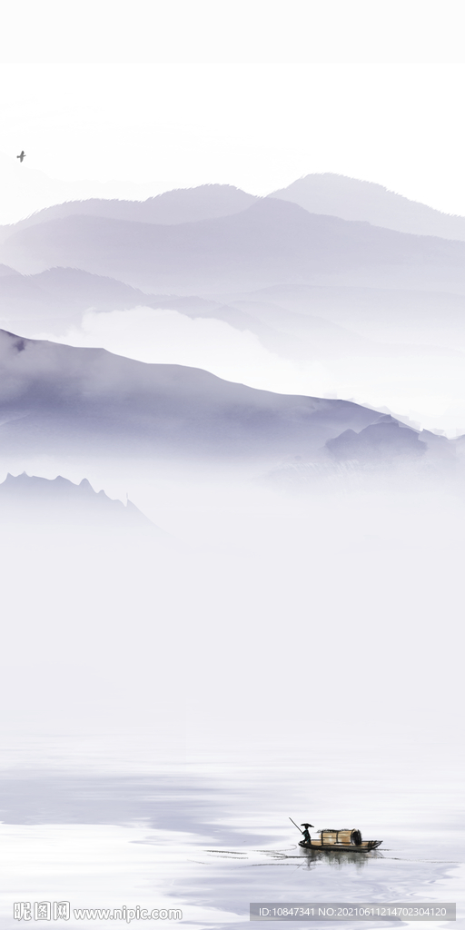 别墅唯美玄关山水 TIF分层