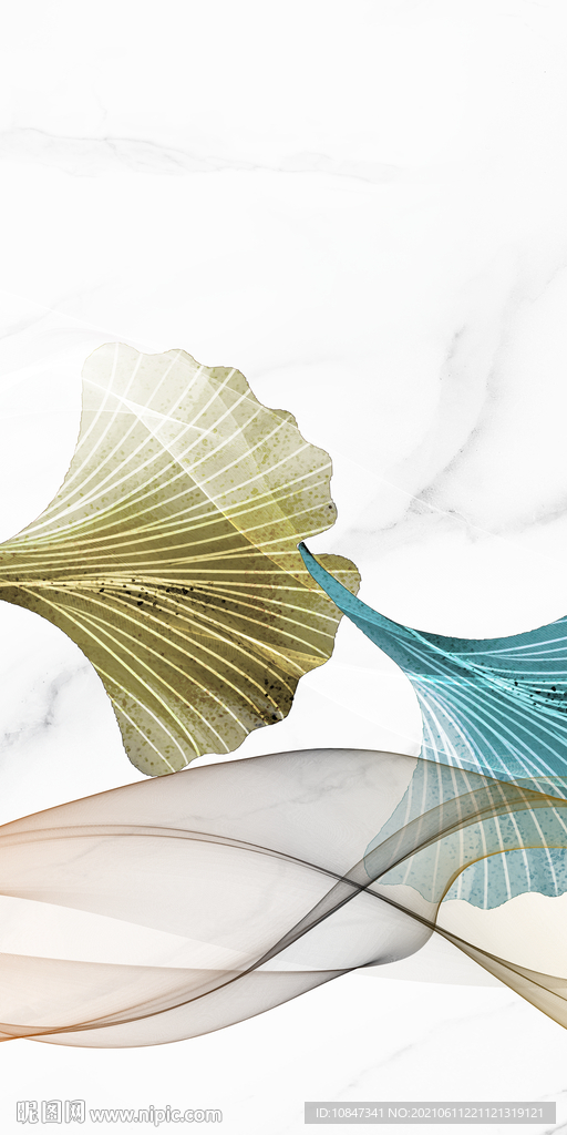 无框画唯美玄关画 TIF分层