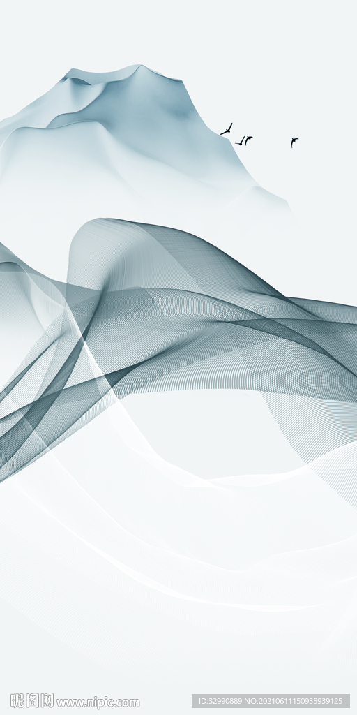 高端人气山水玄关画 