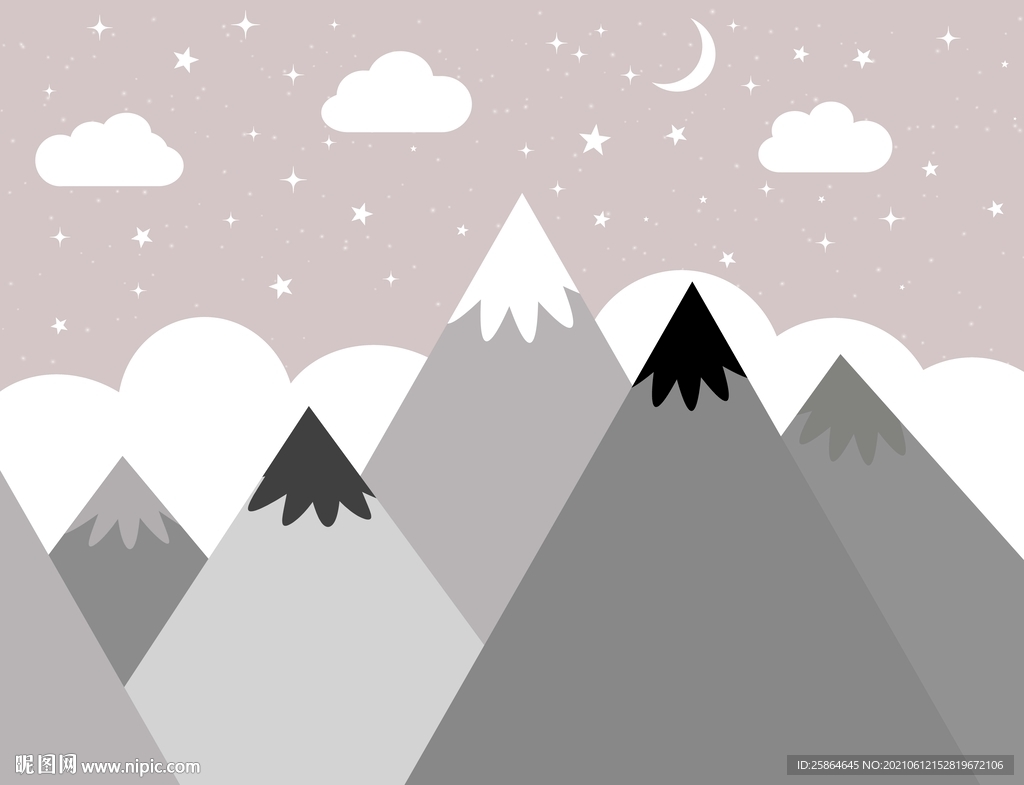 北欧卡通儿童房