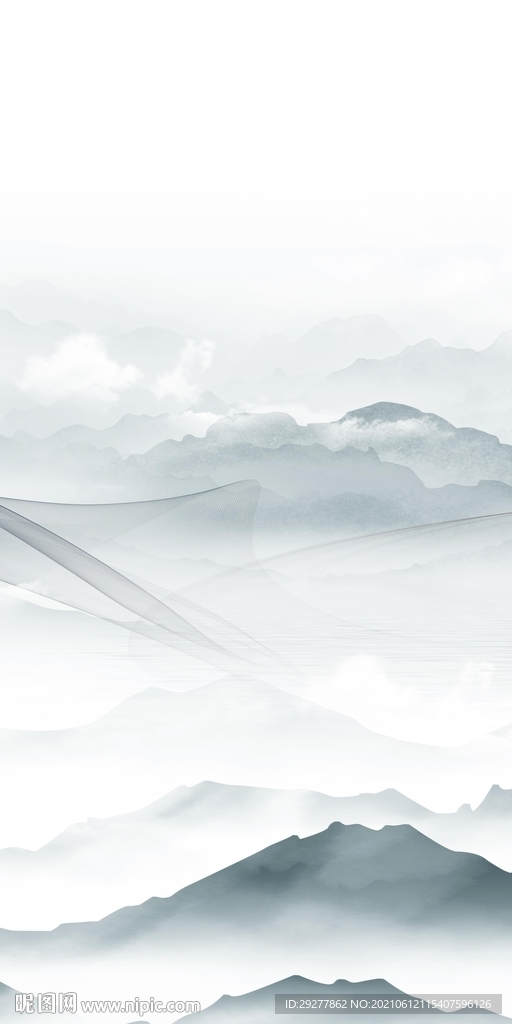 人气新玄关画山水 TIF分层