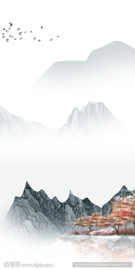 高端新品山水 分层TIF文件