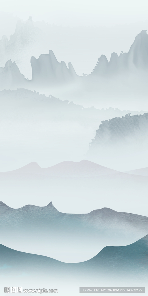 新款 玄关山水 文件TIF分层