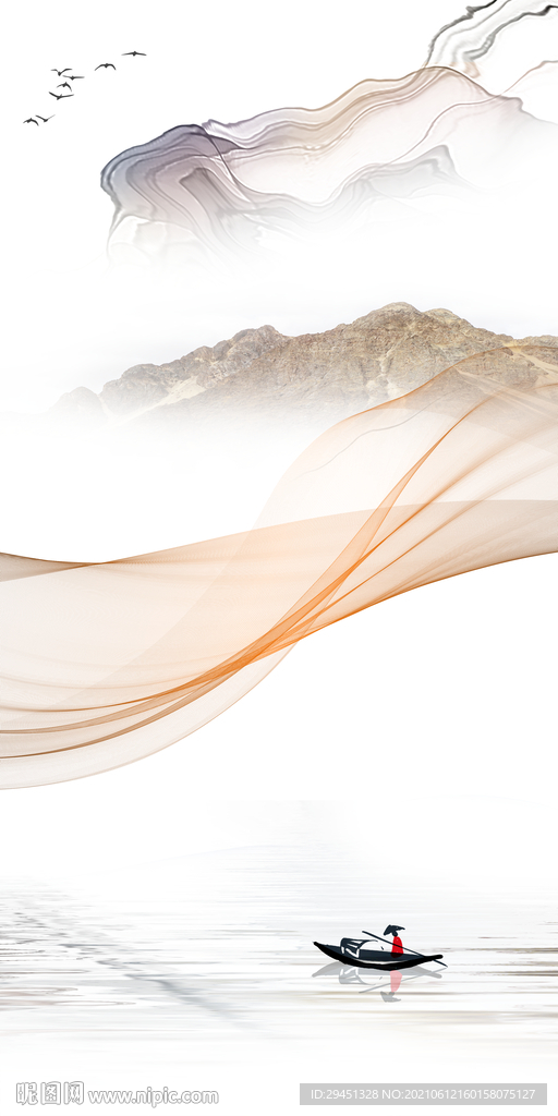 新款风景唯美山水 文件分层 