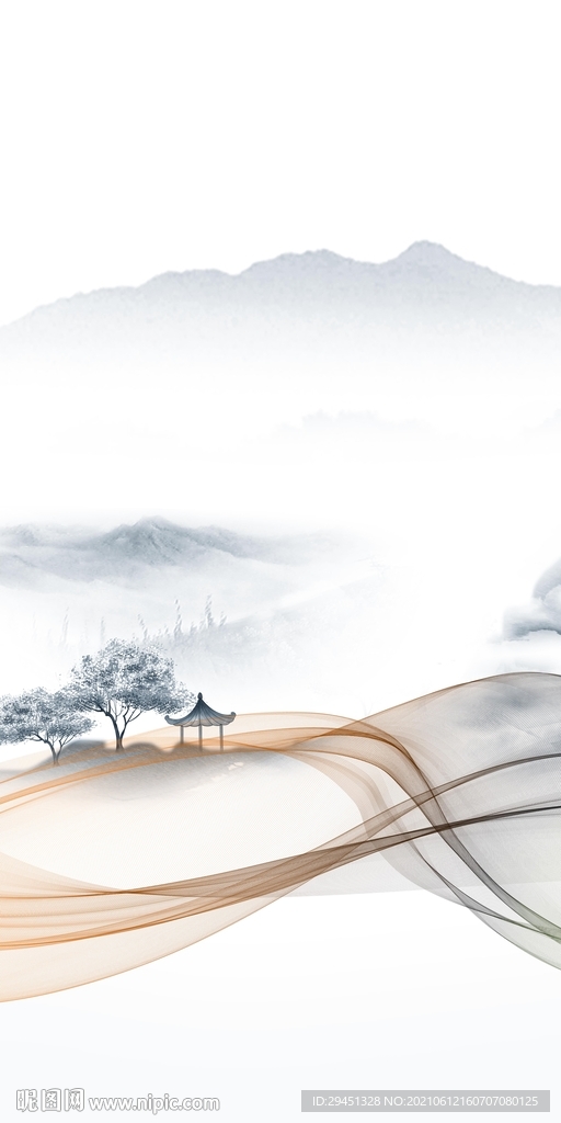  风景唯美山水 文件分层 