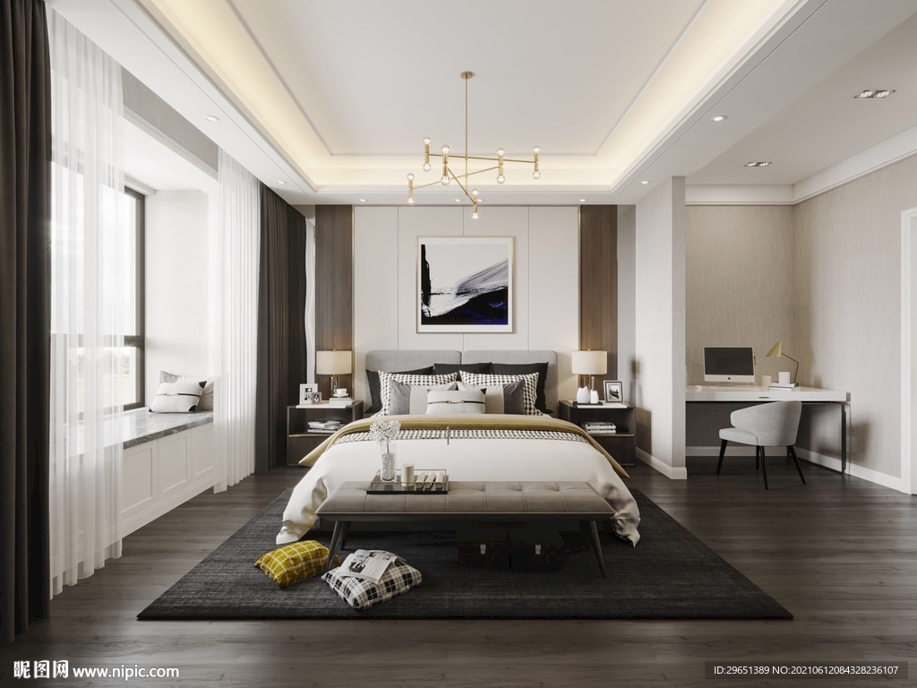 客房写实效果图