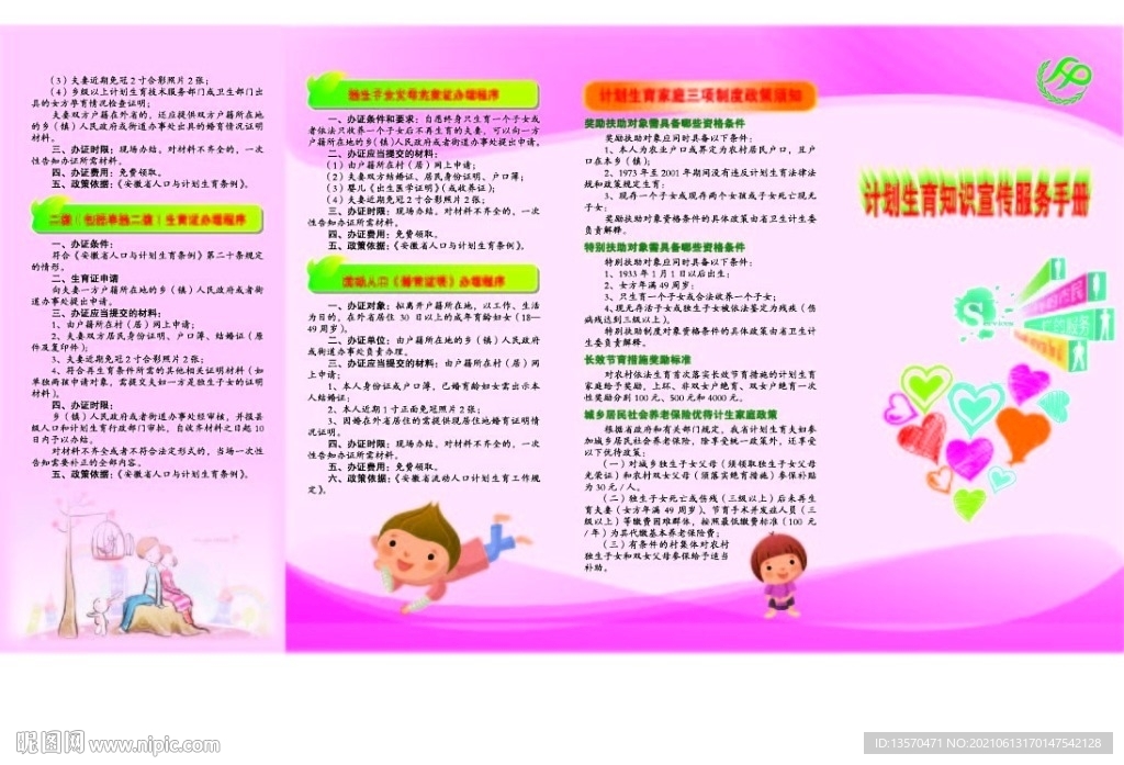 计划生育展板