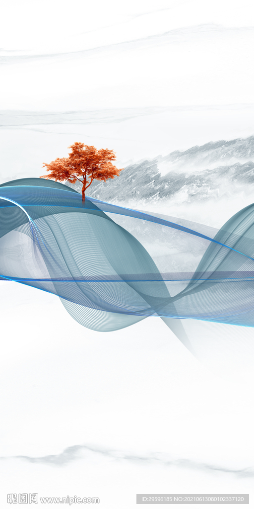 大气山水新画 tif玄关分层