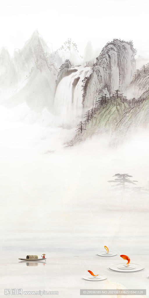 意境玄关唯美新画 tif分层