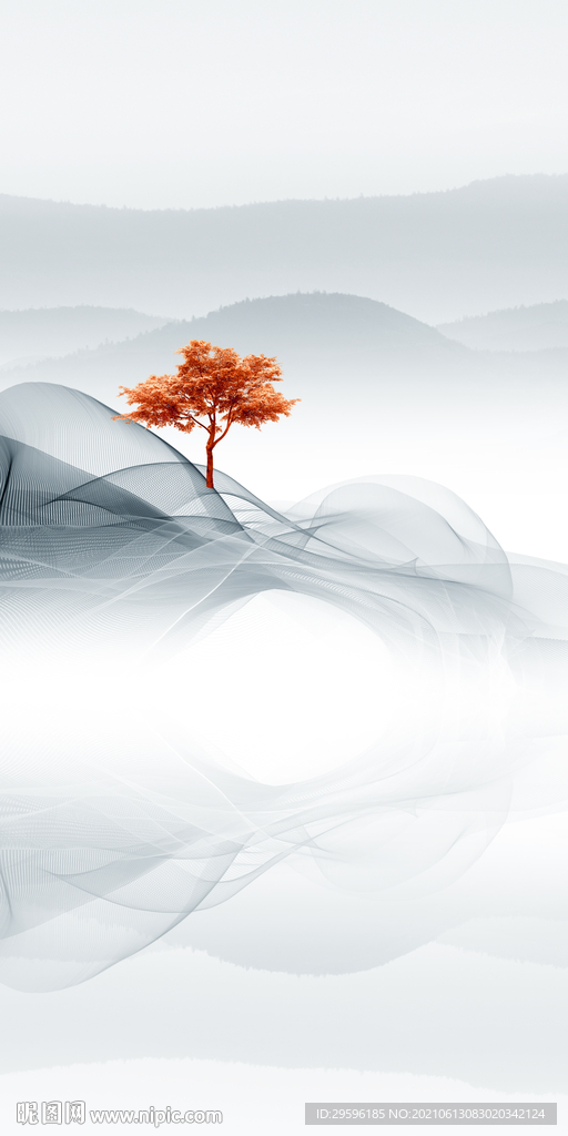 中式玄关唯美新画 tif分层