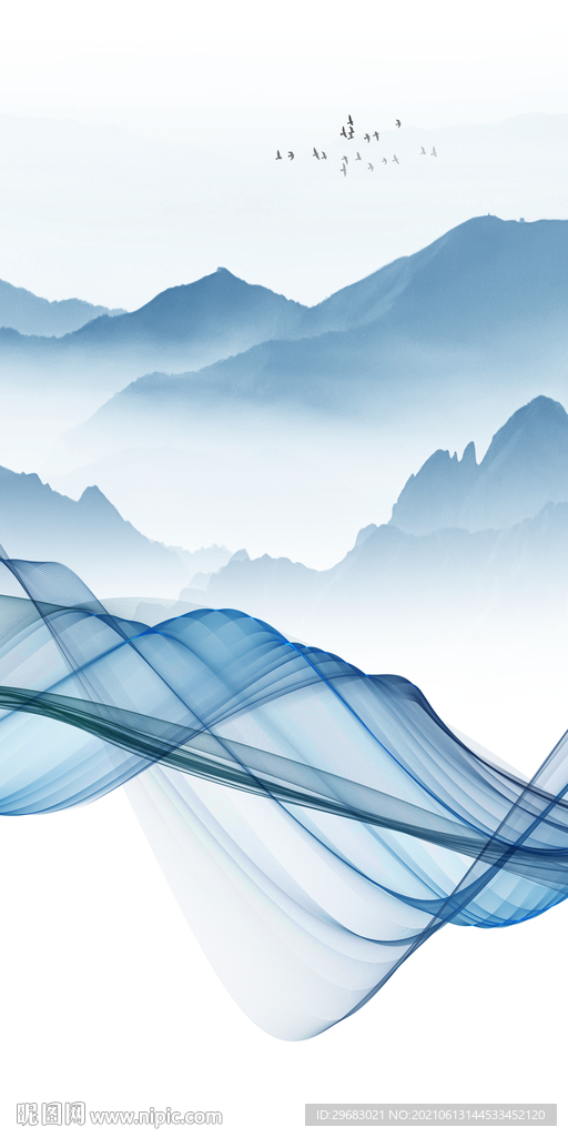 线条 高清新玄关画 文件分层 