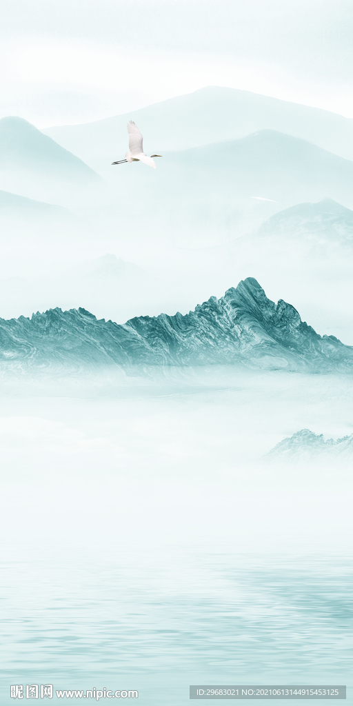 过道高清新玄关画 文件分层 