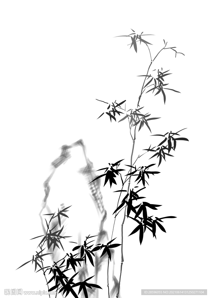 去底竹石（竹石各一层）