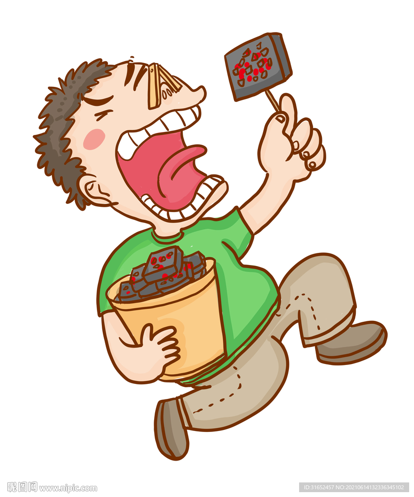 长沙臭豆腐 卡通人通