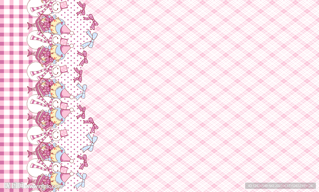 数码卡通裁片定位雪人