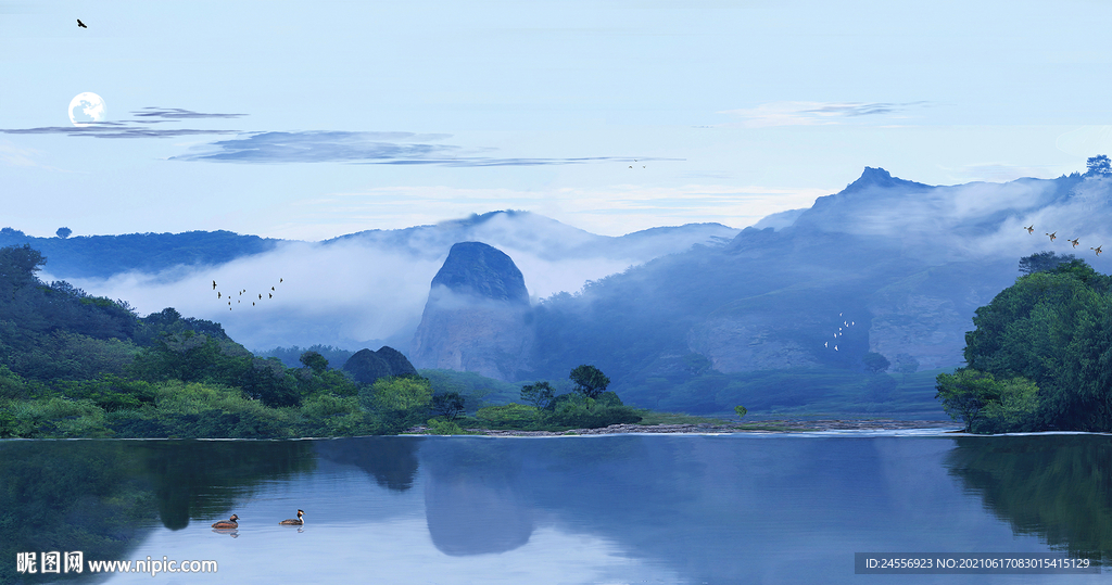 山水墨画山水意境山水禅境山水画