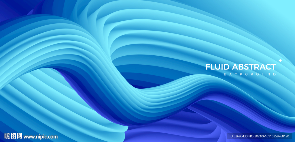 蓝色时尚炫彩流体渐变抽象背景