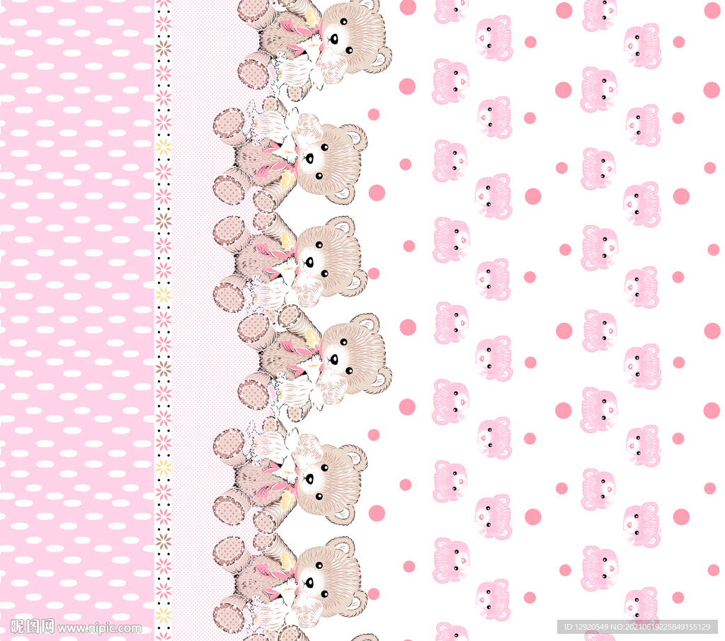 大牌卡通裁片定位熊